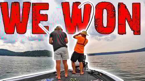WE WON! MOST EPIC Night Tournament on LAKE GUNTERSVILLE Bass Fishing!!