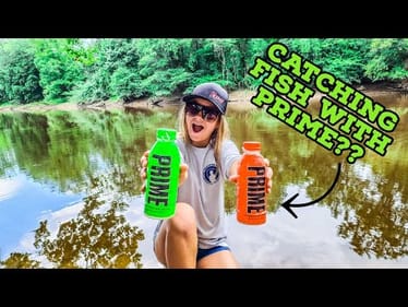JUGGING With PRIME For GIANT River Monsters!! ( DAD VS DAUGHTER CHALLENGE)