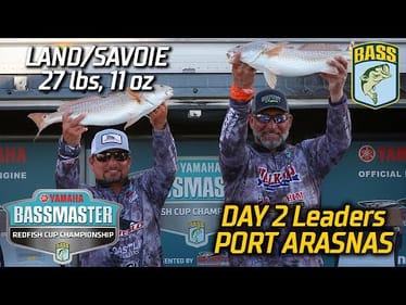 Travis Land and Nicky Savoie lead Day 2 of Bassmaster RedFish Cup Championship