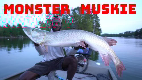 Catching The Muskie Of A Lifetime On Lake Vermillion With A Crazy Topwater!