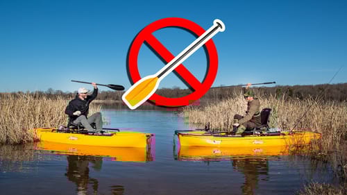 NO PADDLE! Kayak Bass Fishing Challenge