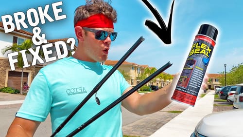 BROKEN FISHING ROD Fixed With FLEX SEAL! (Will it Hold?)