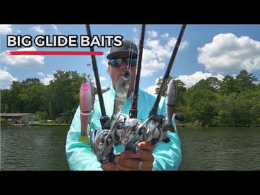 Throwing GIANT GLIDE Baits for BASS
