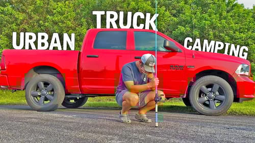 URBAN TRUCK CAMPING! (24 Hour Overnight Fishing)