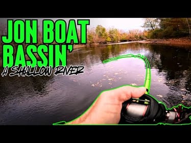Crushing RIVER BASS Out of 50 Year Old JON BOAT!!!