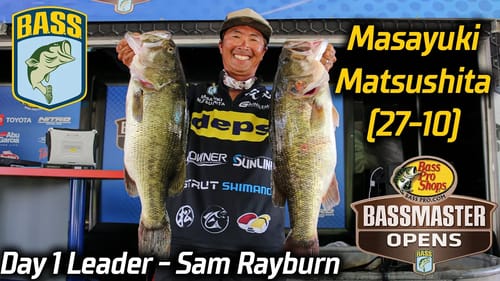 Masayuki Matsushita leads Day 1 with 27 pounds, 10 ounces (Bassmaster Central Open at Sam Rayburn)
