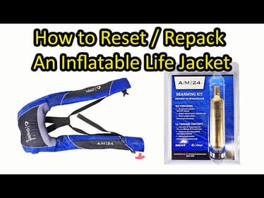 How to Reset an Inflatable Automatic Life Jacket - Repack/Rearm Onyx A/M 24 PFD