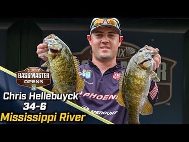 OPEN: Chris Hellebuyck leads Day 2 at Mississippi River with 34 pounds, 6 ounces