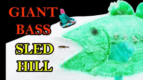 Giant Snow Bass Sled Hill - Best Christmas Gift 2022