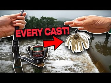 Fishing After The TEXAS FLOOD with a Hair Ball Lure! The FISH GO CRAZY!