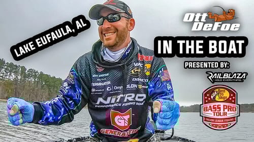 In the Boat at the Lake Eufaula Bass Pro Tour