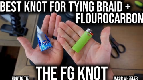 How to Tie THE BEST Braid to Flourocarbon Leader Knot: The FG Knot