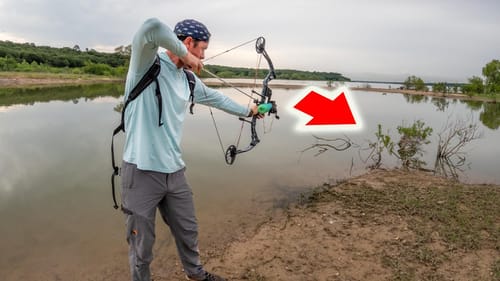 BowFishing Carp & Gar from LAND!
