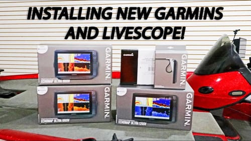 INSTALLING BASS BOAT DEPTH FINDERS - GARMIN LIVESCOPE AND GRAPHS (DIY - How To)