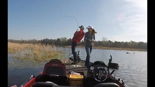 Flipping Bass Action with LakeForkGuy