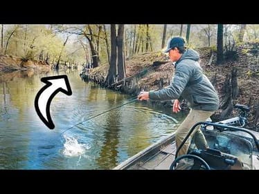 This TINY Hidden River Holds BIG BASS!