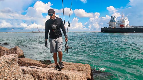 he came back... the worst fisherman I've ever seen
