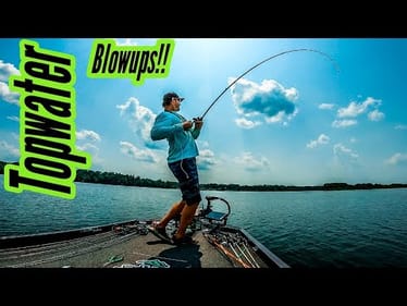 TOPWATER Fishing On a GRASSY Lake!!