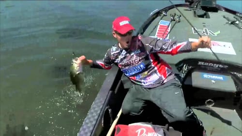 Keith Combs with a 6 pounder BASS Live www.bassmaster.com