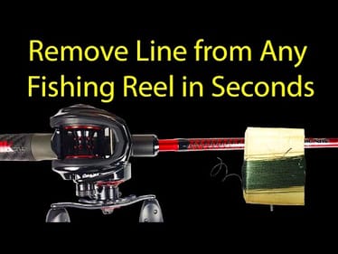 How to Quickly Remove Fishing Line From a Reel (spinning/baitcasting/spincast/levelwind)