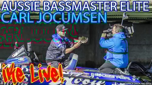 Carl Jocumsen Aussie Bass Fishing Rookie - IKE LIVE