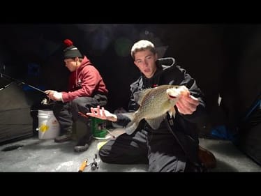 Nighttime Ice Fishing Disaster!