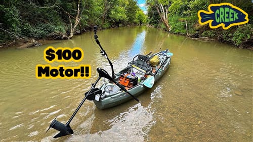 Fishing after Installing CHEAP Motor on Kayak