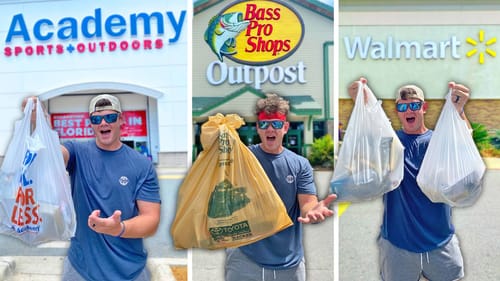 Buying $100 of Tackle From Each Fishing Store! (Best Deal?)