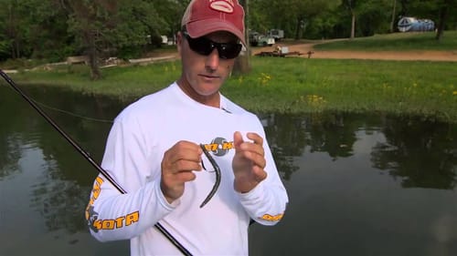 Fishing a Flutter Worm for Bass