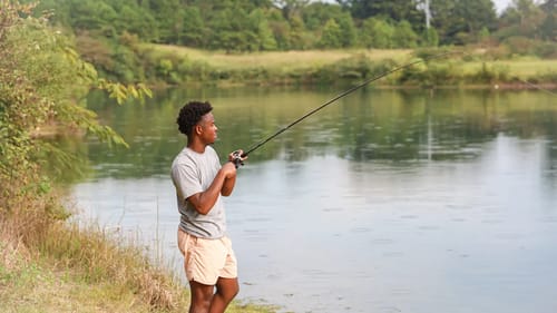 Fishing A Private STOCKED POND For Huge Bass (Great Morning Of Fishing)