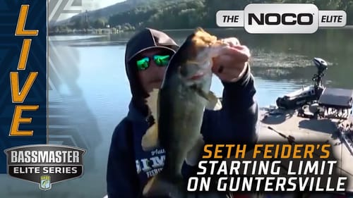 Feider's early limit on Day 3 at Lake Guntersville (Bassmaster Elite Series event)