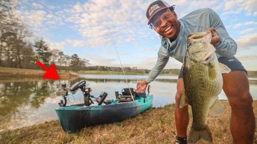 FIRST Trip In My NEW Bass Fishing TOURNAMENT Kayak (I Caught A MONSTER To Break It In)