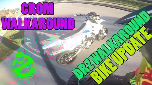 DRZ400 and HONDA GROM UPDATES/WALKAROUND + EXPLERRIN