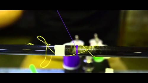 HOW TO BUILD A FISHING ROD - Wrapping Guides Part 1 Single strand Trims
