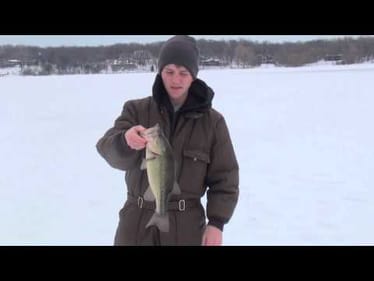 Big bass and pike through the ice (March 9th Ice fishing)