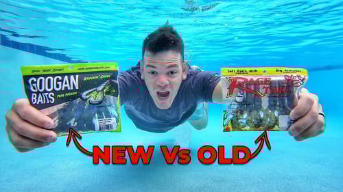 Googan Baits Krackin Craw vs Strike King Rage Craw *UNDERWATER Test*