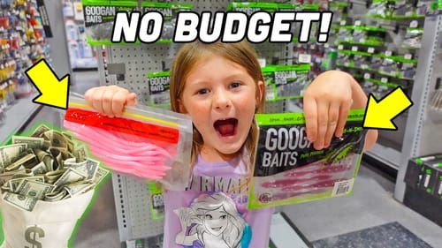 *NO BUDGET* Kid Picks My Fishing Lures! (EXPENSIVE!)