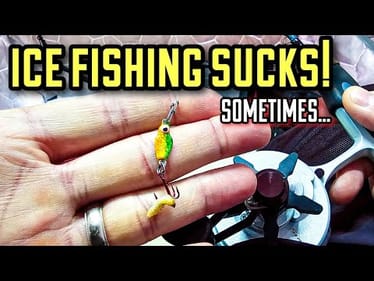 Ice Fishing on a TOUGH Day (Good News SOON!)