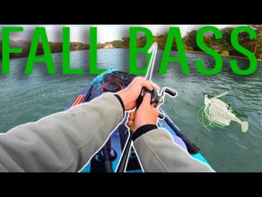 Fishing for AGGRESSIVE Fall BASS on PRIVATE LAKE! (Kayak Fishing)
