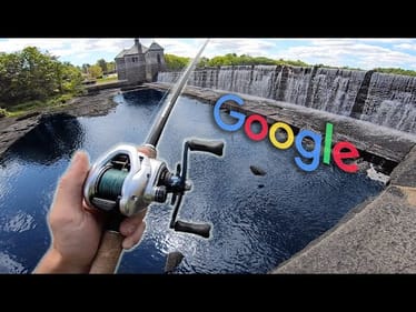 INTENSE GOOGLE MAPS FISHING CHALLENGE! (Exploring URBAN Boston Creeks & Lakes)