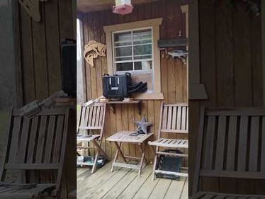 How we keep our Tiny Cabin warm in the Winter #tinyhouse