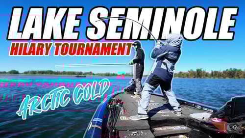Trying to WIN Lake Seminole in ARCTIC COLD Conditions - Hilary Martin Bassmaster Event