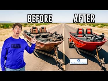 2v2 Facebook Marketplace BOAT RESTORATION CHALLENGE! ($3000 Budget)