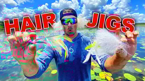 Catching the BIGGEST BASS EVER on this Lure??? (Summer Hair Jig MEGABAG)