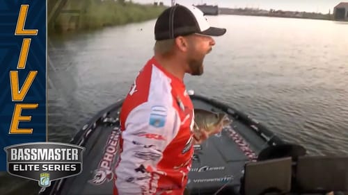 SABINE RIVER: Brock Mosley catches his unicorn bass