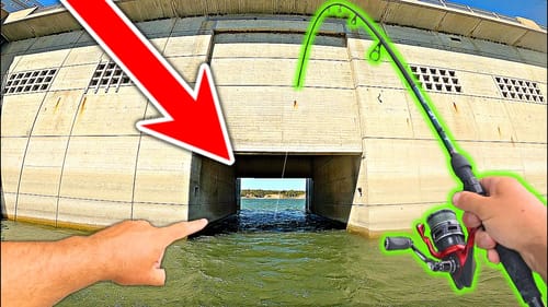DRAG RIPPING Fish are STACKED against Giant Concrete Spillway!!