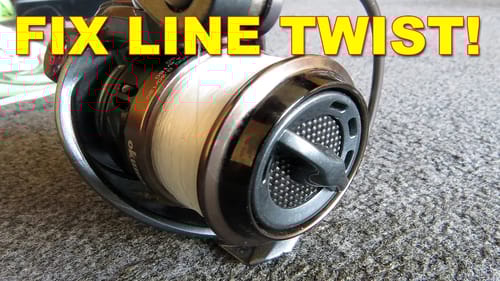 Fix Line Twist In Spinning Reels While Bank Fishing: It Works! | How To | Bass Fishing