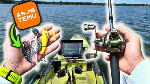 Fishing With TEMU Lures and Reels ONLY! They Actually WORKED?!
