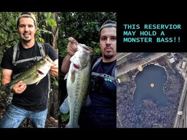 Bass Fishing abandoned Flood Reservoir ||PB LARGE MOUTH||