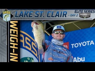2020 Bassmaster Elite at Lake St. Clair - Day 2 Weigh-In